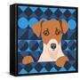 Aztec Dog-Claire Huntley-Framed Stretched Canvas