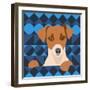 Aztec Dog-Claire Huntley-Framed Giclee Print