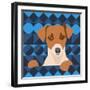 Aztec Dog-Claire Huntley-Framed Giclee Print
