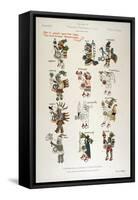 Aztec Gods from the Florentine codex-null-Framed Stretched Canvas