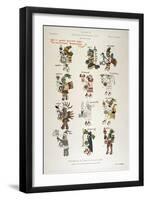 Aztec Gods from the Florentine codex-null-Framed Giclee Print