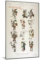 Aztec Gods from the Florentine codex-null-Mounted Giclee Print