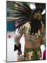 Aztec Indian Dancer, El Pueblo de Los Angeles, Los Angeles, California, USA-Walter Bibikow-Mounted Photographic Print