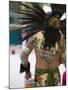 Aztec Indian Dancer, El Pueblo de Los Angeles, Los Angeles, California, USA-Walter Bibikow-Mounted Photographic Print