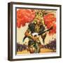 Aztec Indian Dancer-null-Framed Giclee Print