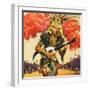 Aztec Indian Dancer-null-Framed Giclee Print