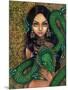 Aztec /Mayan Art:  Priestess of Quetzalcoatl-Jasmine Becket-Griffith-Mounted Art Print