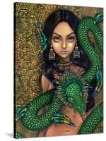 Aztec /Mayan Art:  Priestess of Quetzalcoatl-Jasmine Becket-Griffith-Stretched Canvas