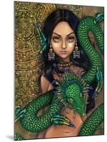 Aztec /Mayan Art:  Priestess of Quetzalcoatl-Jasmine Becket-Griffith-Mounted Art Print