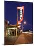 Aztec Motel Neon Sign, Rt 66, Albuqurque, NM-George Oze-Mounted Photographic Print