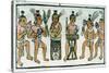 Aztec Musicians from an Account of Aztec Crafts in Central Mexico-null-Stretched Canvas