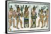 Aztec Musicians from an Account of Aztec Crafts in Central Mexico-null-Framed Stretched Canvas