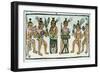 Aztec Musicians from an Account of Aztec Crafts in Central Mexico-null-Framed Giclee Print