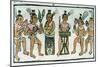 Aztec Musicians from an Account of Aztec Crafts in Central Mexico-null-Mounted Giclee Print