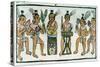 Aztec Musicians from an Account of Aztec Crafts in Central Mexico-null-Stretched Canvas