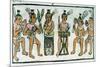 Aztec Musicians from an Account of Aztec Crafts in Central Mexico-null-Mounted Giclee Print