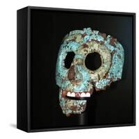 Aztec or Mixtec Mask of Quetzalcoatl-null-Framed Stretched Canvas