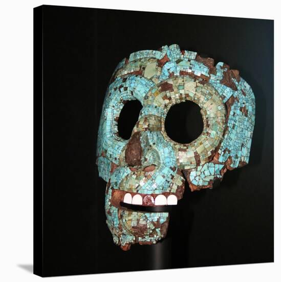 Aztec or Mixtec Mask of Quetzalcoatl-null-Stretched Canvas