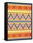 Aztec Pattern Colors-Jace Grey-Framed Stretched Canvas