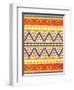 Aztec Pattern Colors-Jace Grey-Framed Art Print