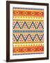 Aztec Pattern Colors-Jace Grey-Framed Art Print