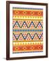 Aztec Pattern Colors-Jace Grey-Framed Art Print