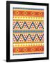 Aztec Pattern Colors-Jace Grey-Framed Art Print