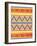 Aztec Pattern Colors-Jace Grey-Framed Art Print