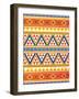 Aztec Pattern Colors-Jace Grey-Framed Art Print