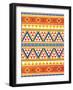 Aztec Pattern Colors-Jace Grey-Framed Art Print