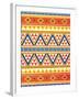 Aztec Pattern Colors-Jace Grey-Framed Art Print