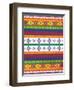 Aztec Patterned Mate Colors-Jace Grey-Framed Art Print