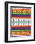Aztec Patterned Mate Colors-Jace Grey-Framed Art Print