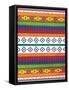 Aztec Patterned Mate Colors-Jace Grey-Framed Stretched Canvas