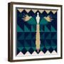 Aztec Peacock-Claire Huntley-Framed Giclee Print