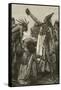 Aztec Priest Holding Heart from Human Sacrifice, 1892-null-Framed Stretched Canvas