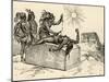 Aztec Priest Performing Sacrifice, 1889-null-Mounted Giclee Print