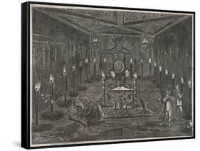 Aztec Sacrifice-Theodor de Bry-Framed Stretched Canvas