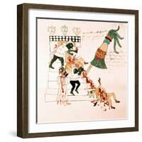 Aztec Temple Sacrifice-null-Framed Giclee Print