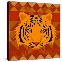 Aztec Tiger-Claire Huntley-Stretched Canvas