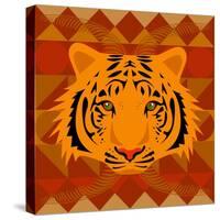 Aztec Tiger-Claire Huntley-Stretched Canvas