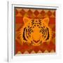 Aztec Tiger-Claire Huntley-Framed Giclee Print