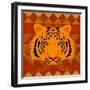 Aztec Tiger-Claire Huntley-Framed Giclee Print