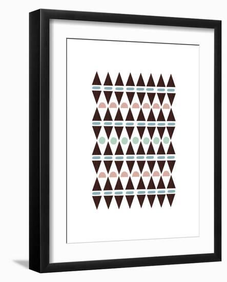 Aztec Triangles-Seventy Tree-Framed Premium Giclee Print