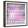 Aztec Tribal Seamless Pattern-OliaFedorovsky-Framed Art Print