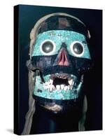 Aztec Turquoise and Lignite mosaic mask of Tezcatlipoca, 15th - 16th century.-Unknown-Stretched Canvas