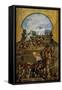 Aztecs Defending Mexico City, Detail from Screen with Scenes of Spanish Conquest-null-Framed Stretched Canvas