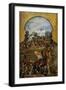 Aztecs Defending Mexico City, Detail from Screen with Scenes of Spanish Conquest-null-Framed Giclee Print