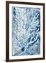 Azul Dotted Coral Vertical-Gina Ritter-Framed Art Print