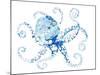 Azul Dotted Octopus I-Gina Ritter-Mounted Art Print